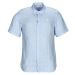 Timberland  SS Mill River Linen Shirt Slim  Košele s krátkym rukávom Modrá