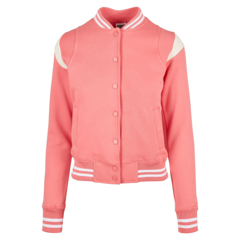 Women's College Sweat Jacket Light Pink/White Sand
