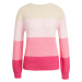Béžovo-ružový dámsky pruhovaný sveter ORSAY