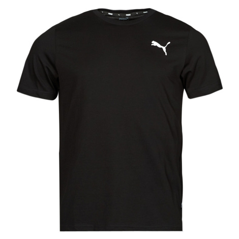 Puma  ESS CAT LOGO TEE  Tričká s krátkym rukávom Čierna