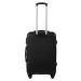 Čierna sada štyroch cestovných kufrov 0125, Luggage 4 sets (L,M,S,XS) Wings, Black