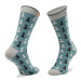 Cabaïa Vysoké pánske ponožky Angel & Leana SOKFW2122 Modrá