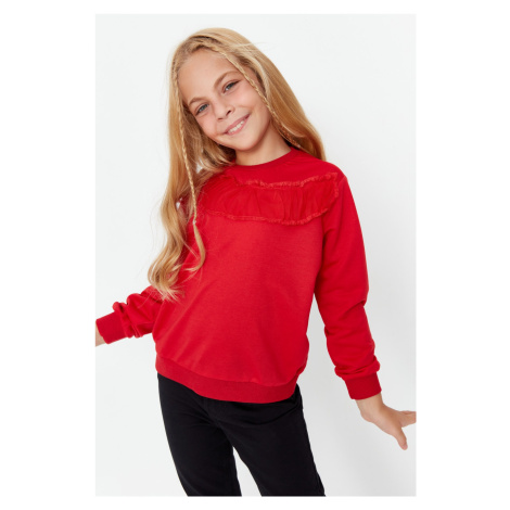 Trendyol Sweatshirt - Red - Regular fit