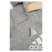 Detská tepláková súprava adidas I BLUV FL šedá farba