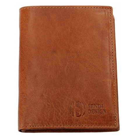 Pánska kožená peňaženka SendiDesign SNW6945 - svetlo hnedá Sendi Design