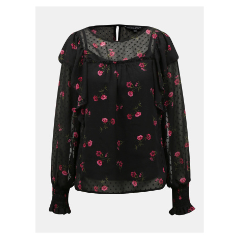 Black floral blouse Dorothy Perkins