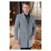 PLT8384 DEWBERRY MEN'S COAT-STRAIGHT GREY