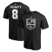 Los Angeles Kings pánske tričko black #8 Drew Doughty Stack Logo Name & Number