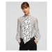 Blúzka Karl Lagerfeld Future Logo Silk Shirt W/Tie