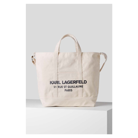 Kabelka Karl Lagerfeld béžová farba