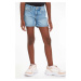Detské rifľové krátke nohavice Calvin Klein Jeans jednofarebné, nastaviteľný pás