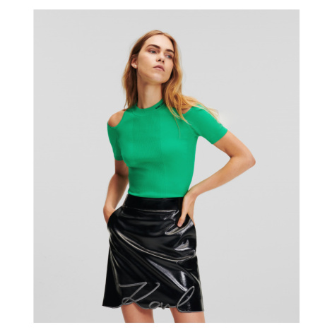 Sveter Karl Lagerfeld Knit Fashion Top Zelená