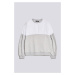 Mikina Karl Lagerfeld Monogram Fabric Mix Sweatshirt Šedá