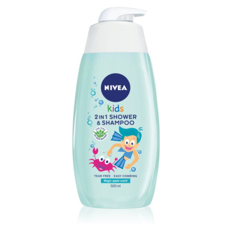 NIVEA Kids Boy jemný sprchový gél a šampón pre deti