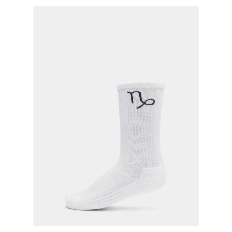 Capricorn white zodiac socks