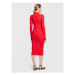 Calvin Klein Jeans Každodenné šaty J20J220353 Červená Slim Fit