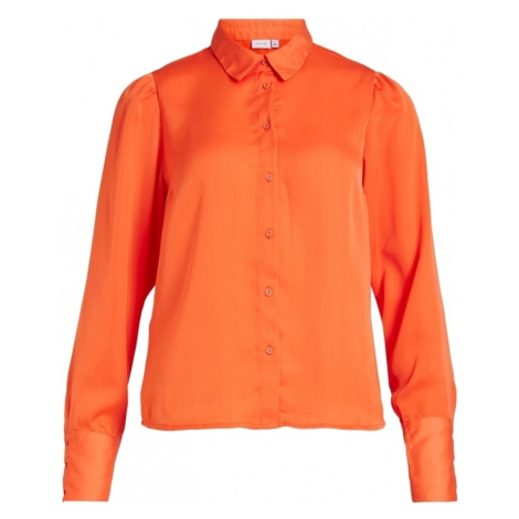 Vila  Shirt Renny L/S - Tigerlilly  Blúzka Oranžová