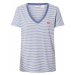 LEVI'S ® Tričko 'Perfect Vneck'  modrá / biela