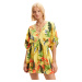 Desigual Dámske plážové šaty Swim Top Tropical 24SWMW238009 XL