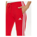 Adidas Teplákové nohavice Essentials 3-Stripes IY1719 Červená Slim Fit