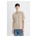 DEFACTO New Regular Fit Short Sleeve Polo Basic T-Shirt