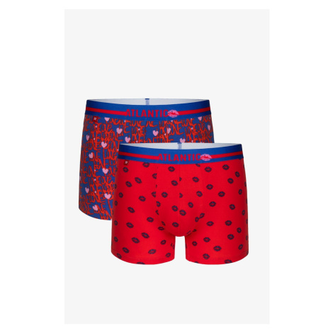 Men's Boxers ATLANTIC 2Pack - Blue/Red