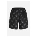 Plavky Karl Lagerfeld Ikonik 2.0 Aop Med Boardshorts Ikonik Outline Aop Black