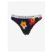 Tmavomodré dámske kvetované nohavičky Tommy Hilfiger Underwear