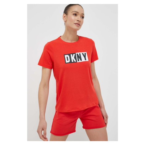 Tričko Dkny dámsky, červená farba, DP2T5894