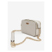 Krémová dámska crossbody kabelka Guess Galeria Bucket