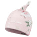 Detská čiapka Jamiks EMILIA ružová farba biela, z tenkej pleteniny