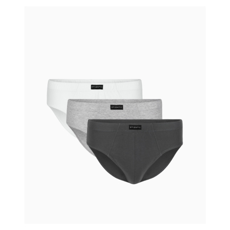 Men ́s briefs ATLANTIC 3Pack - white/grey/dark gray