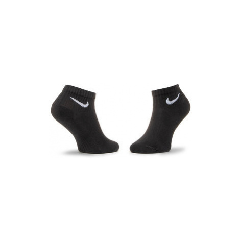 Nike Súprava 3 párov kotníkových ponožiek unisex SX7667-010 Čierna