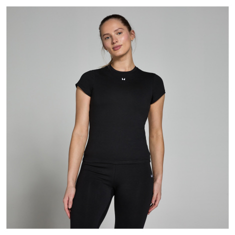 Dámske priliehavé tričko MP Basics s krátkymi rukávmi – čierne