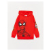 LC Waikiki Hooded Spiderman Printed Long Sleeve Boys' Zipper Sweatshirt