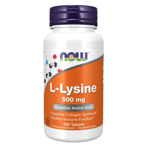 NOW® Foods Now L-Lysine (L-lysin), 500 mg, 100 tabliet