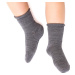 SIVÉ DETSKÉ NEKOMPRESNÉ MERINO PONOŽKY ART.130 MD018 23-25 MELANGE GREY - PRESSURE FREE