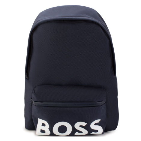 Detský ruksak BOSS tmavomodrá farba, veľký, s potlačou Hugo Boss