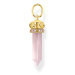 Thomas Sabo PE955-995-9 Gold-plated pendant with rose-coloured rose quartz crystal