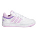 Dievčenská rekreačná obuv ADIDAS Hoops 3.0 cloud white core black violet fusion