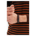 Trendyol Black-Brown Men's 2-Pack Genuine Leather and Natural Stone Combination Bracelet