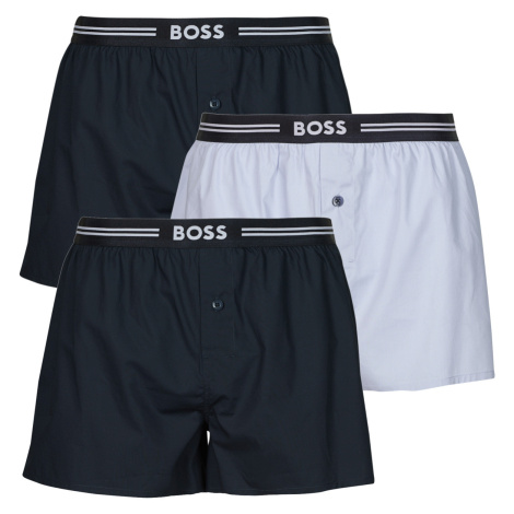 BOSS  3P Woven Boxer  Spodky Modrá Hugo Boss