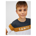 Modro-biele chlapčenské tričko SAM 73 Kallan