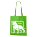 Plátená nákupná taška s potlačou plemena Pitbull - darček pre milovníkov psov