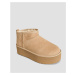 Topánky Na Platforme Z Ovčej Kože Ugg Classic Ultra Mini Platform