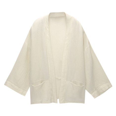 Pull&Bear Kimono  nebielená Pull & Bear