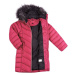 Loap INDALONA Dievčenský zimný kabát, ružová, veľkosť