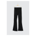 Trendyol Black Shiny Fabric Sports Pants