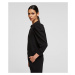 Mikina Karl Lagerfeld Puffy Sleeve Logo Sweatshirt Čierna