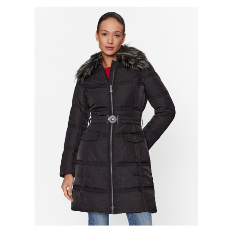 Guess Zimný kabát W3BL28 WFQW2 Čierna Regular Fit